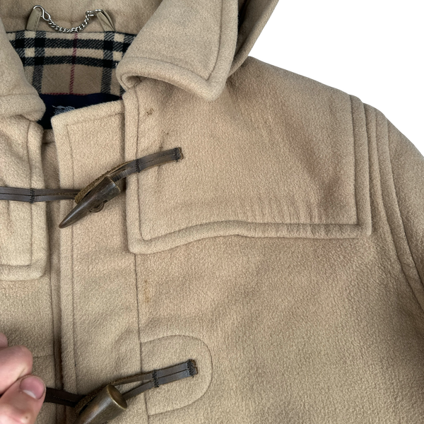 Burberry Lana Wool Duffle Coat - Large