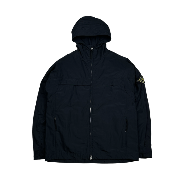 Stone Island 2020 Micro Reps Black Rain Jacket - Large
