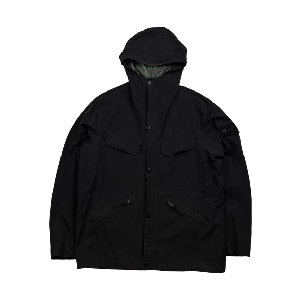 Stone Island 2016 Black Ghost Piece Water Repellent Wool Jacket - XL
