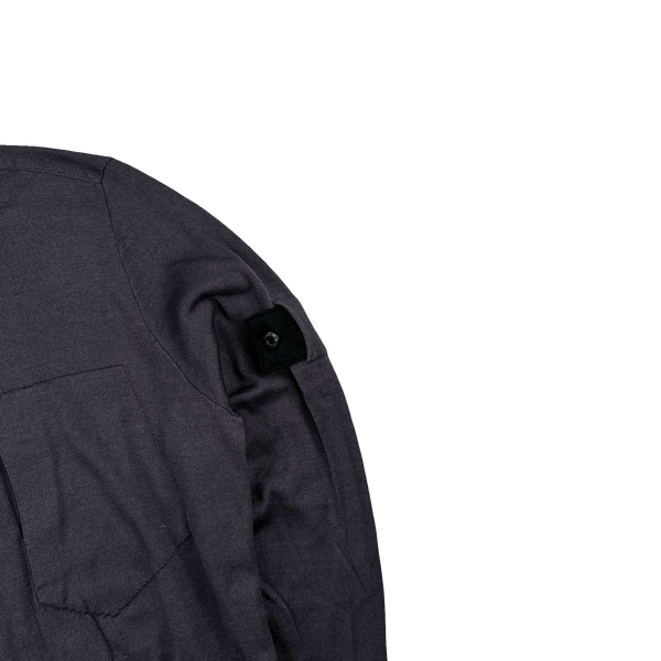 Stone Island 2018 Dark Plum Shadow Project Knitted Crewneck - Small