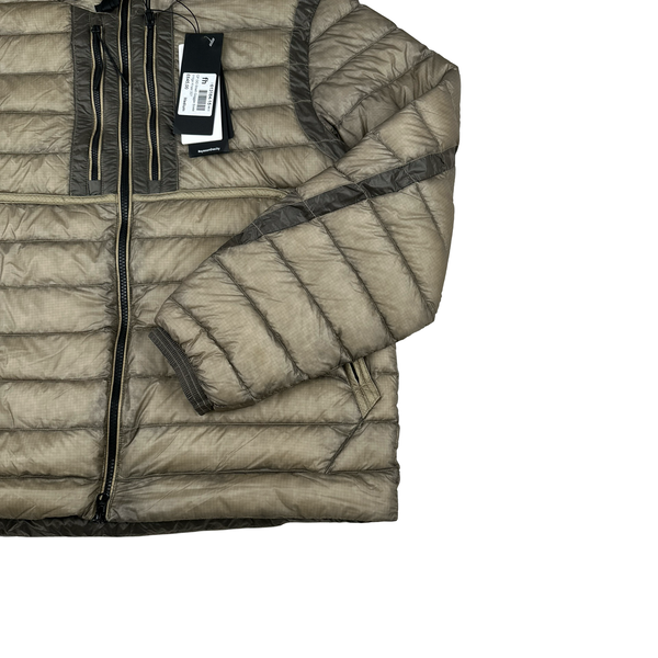 CP Company Beige DD Shell Goggle Jacket - Medium
