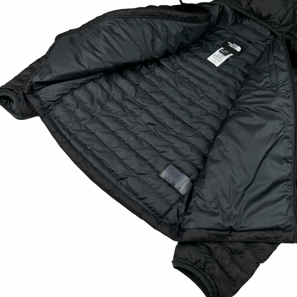 North Face Black Circular Down Hooded Puffer Jacket - Small