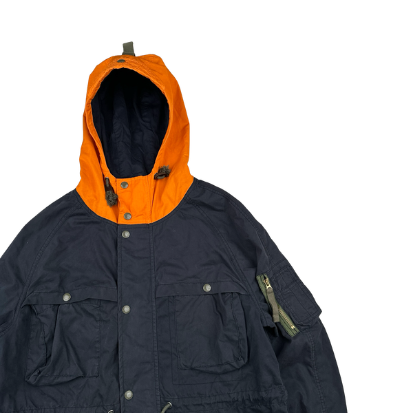 Ralph Lauren Denim Supply Navy/Orange Colour Block Jacket - XL