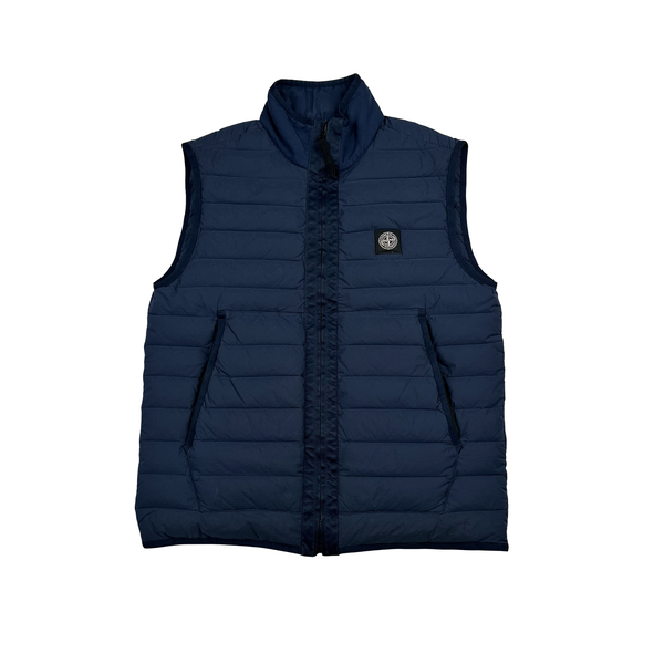Stone Island 2020 Navy Down Filled Gilet - Medium