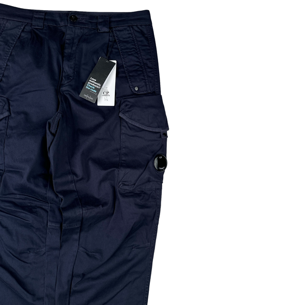 CP Company Navy Ergonomic Fit Cargo Trousers - Small