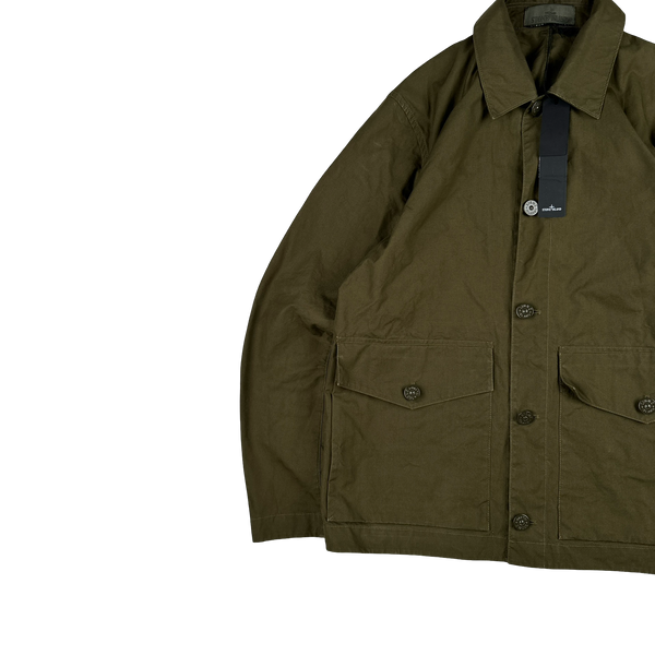 Stone Island 2023 Khaki O-Ventile Ghost Jacket - Small