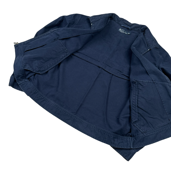 Ralph Lauren Navy Harrington Zipped Jacket - XL