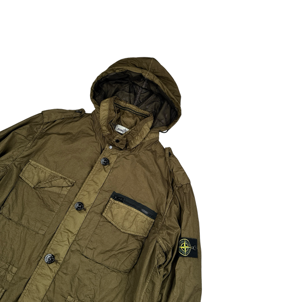 Stone Island 2013 Khaki Green Membrana TC Field Jacket - XL