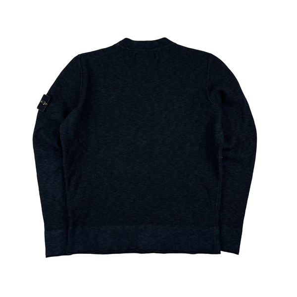 Stone Island Dark Wool Crewneck Jumper - XS