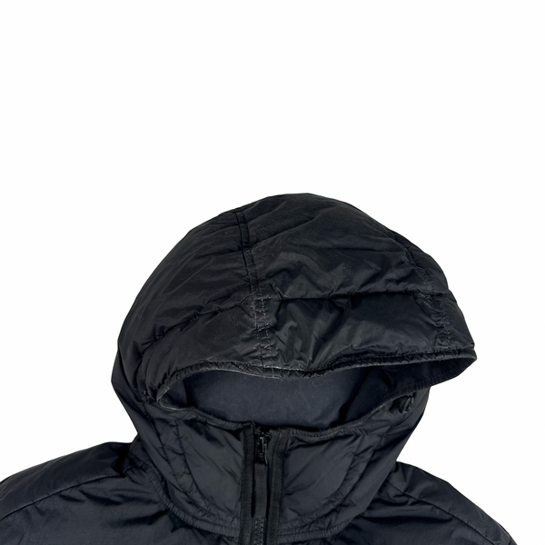 Stone Island 2021 Black Crinkle NY Down Puffer Jacket - Medium