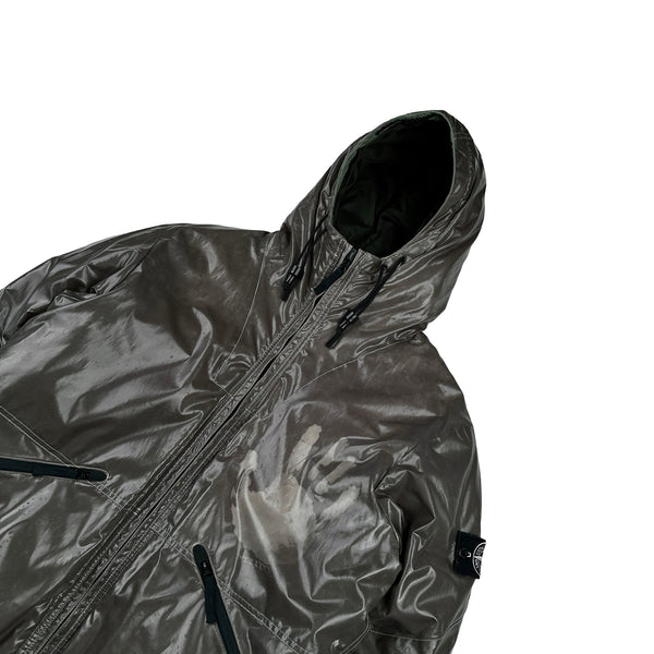 Stone Island 2009 Khaki Colour Changing Ice Jacket -XL