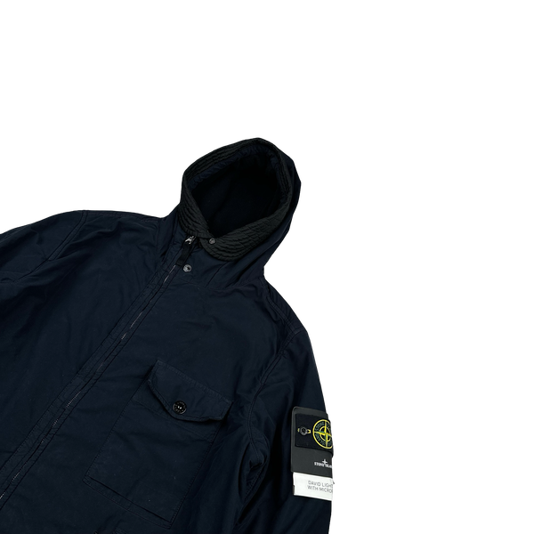 Stone Island 2022 Navy Micro Pile David TC Jacket - XL