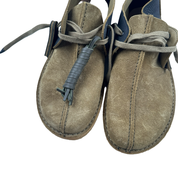 CP Company x Clarks Originals Beige Suede Shoes - UK 10
