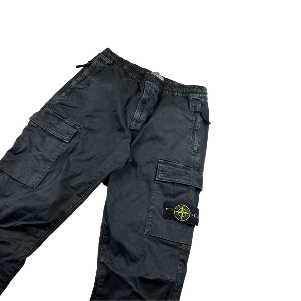 Stone Island 2023 RE T Charcoal Cargo Trousers - 30"