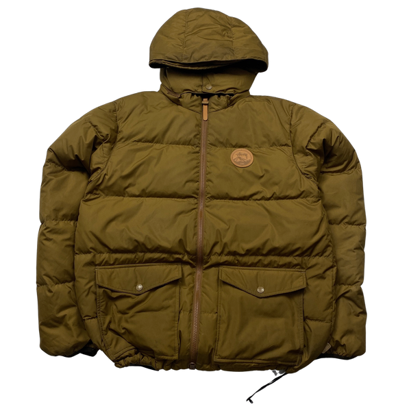 Stussy Brown Multipocket Puffer Jacket - Medium