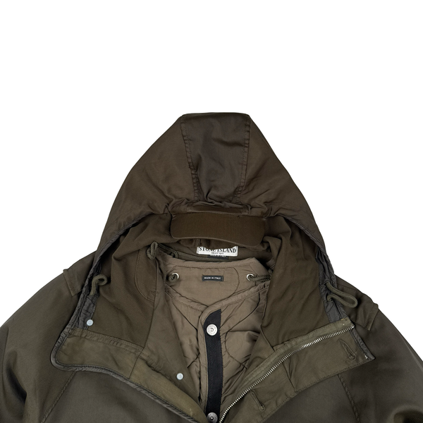 Stone Island 2006 Vintage Dutch Rope Lined Peaked Hood Multi Pocket Jacket - Medium