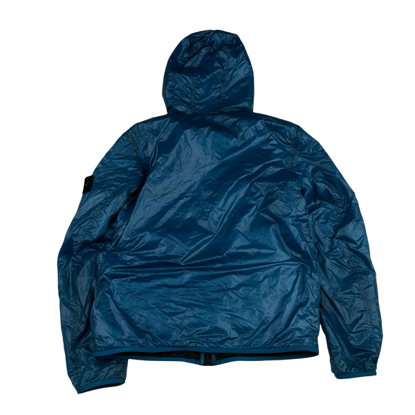 Stone Island 2017 Blue Quantum Primaloft Hooded Jacket - Large