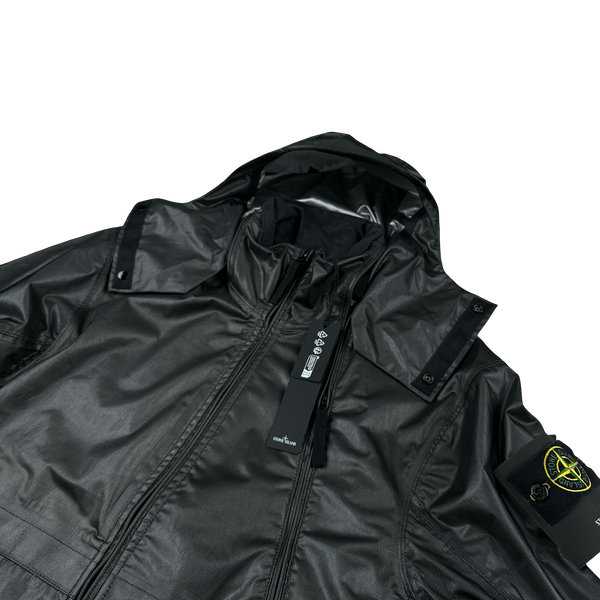 Stone Island 2024 Metallic Run Proof Nylon Mesh Hooded Jacket - Small