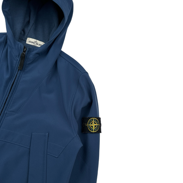 Stone Island 2013 Blue Soft Shell R Jacket - Large