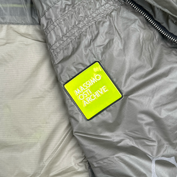 Ma Strum Grey Multi Pocket Long Lightweight Jacket - XL
