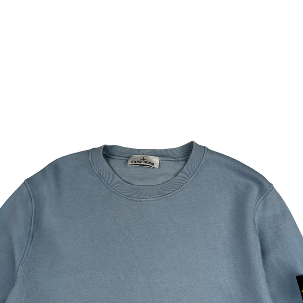 Stone Island 2022 Blue Crewneck Sweatshirt - Large