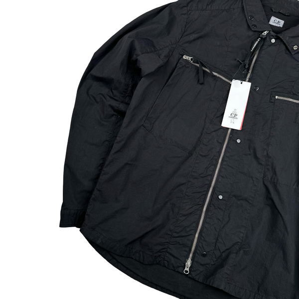 CP Company Bonded Nylon Spellout Overshirt Jacket - Large