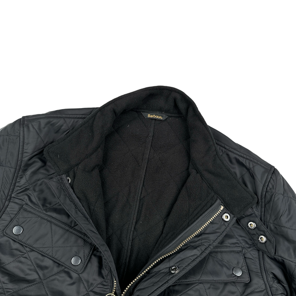 Barbour Multi Pocket Black Fleece Lined Field Jacket - Medium
