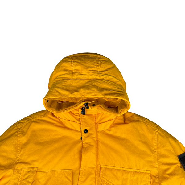 Stone Island 2022 Yellow Opaque Nylon Twill Down TC Puffer - Large