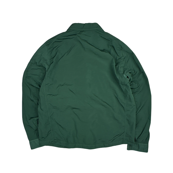CP Company Chrome R Pine Green Zipped Overshirt - XXL
