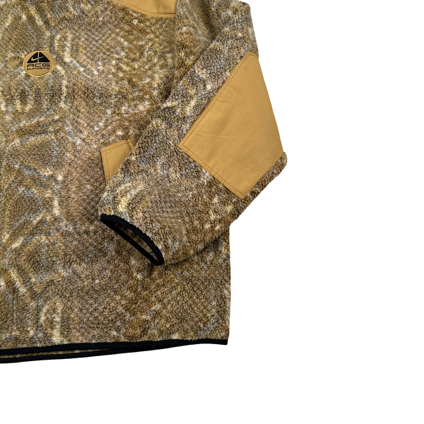 ACG Nike X Supreme Full Face Hood Pullover Snake Skin Print Fleece Jumper - XL