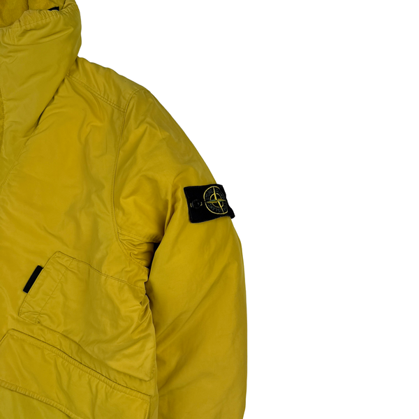 Stone Island 2018 Yellow Micro Reps Primaloft Lined Jacket - Large