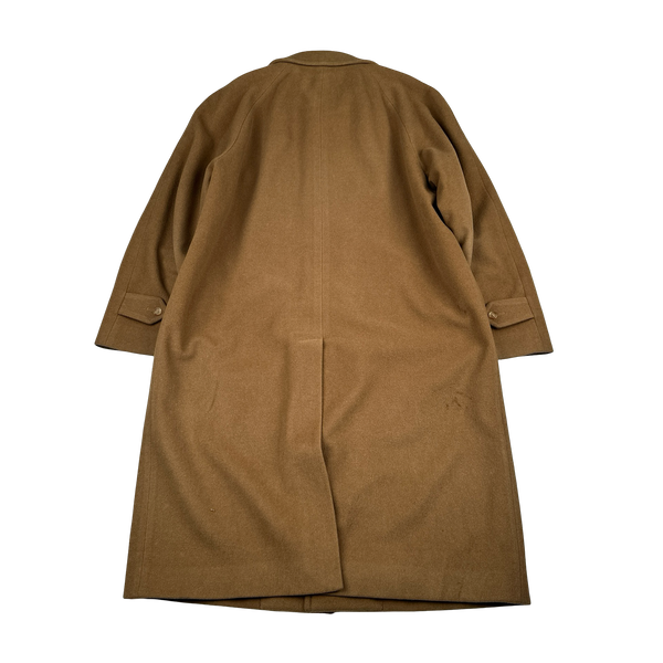 Burberry Wool Camel Long Collared Jacket - XL