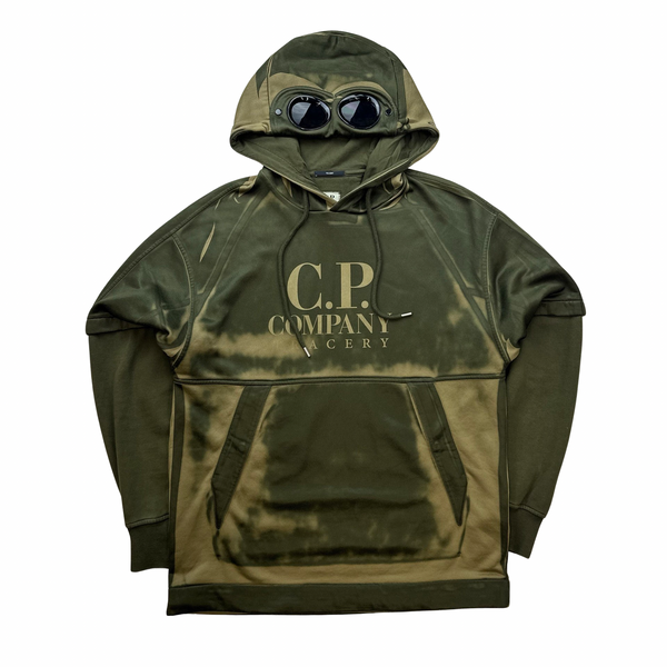 CP Company Spellout Tracery Pullover Goggle Hoodie - Small