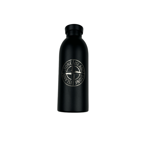 Stone Island 2022 Econyl Black Nylon Metal Bottle Holder Bottle