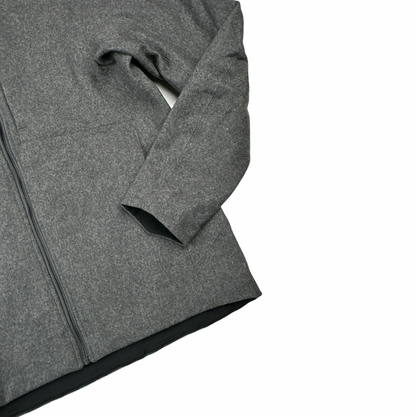Arcteryx Cordova Grey Wool Zipped Hooded Jacket -