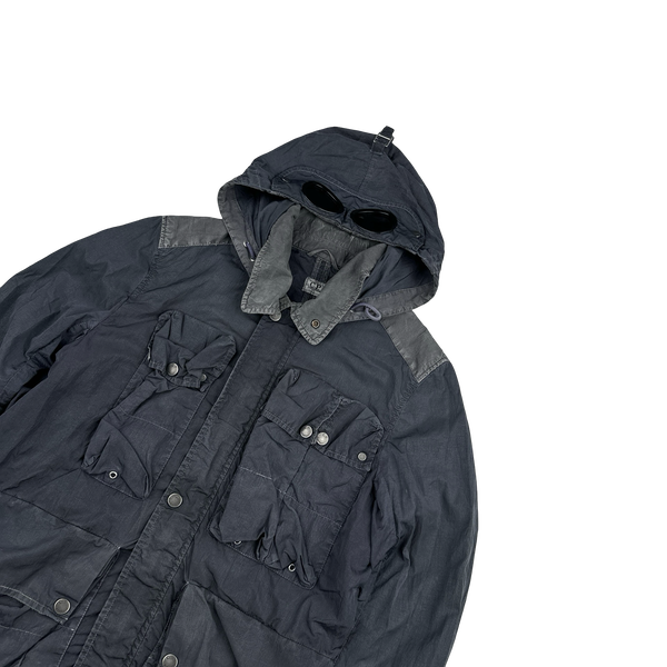 CP Company Purple Chrome Shimmer Goggle Watch Viewer Jacket - Medium