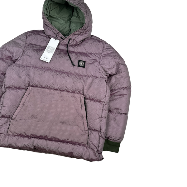 Stone Island Purple Green Lined Poly Colour Frame Down TC Jacket