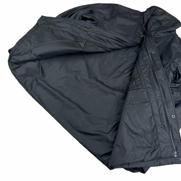 Prada Black Nylon Red Tab Padded Jacket - Medium