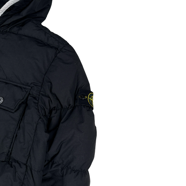 Stone Island Black Naslan Light Watro Down TC Puffer - Medium