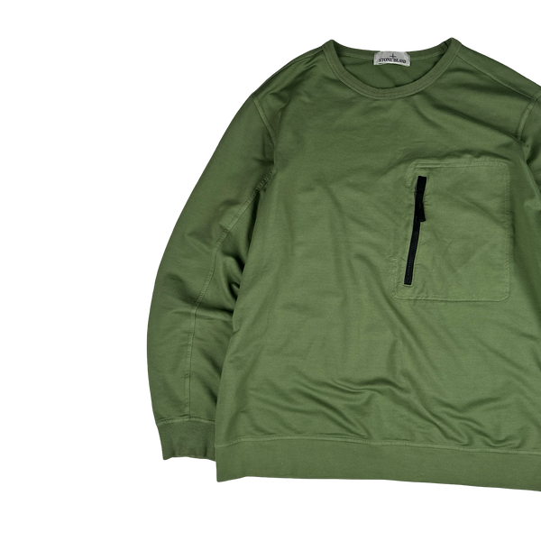 Stone Island 2022 Sage Green Crewneck Pullover Jumper - XXL
