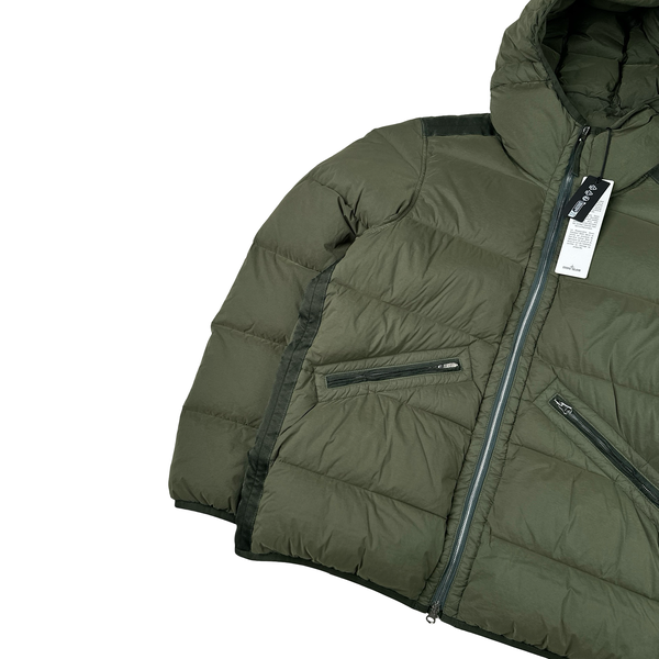 Stone Island 2024 Green Seamless Tunnel Nylon Down TC Jacket - Small
