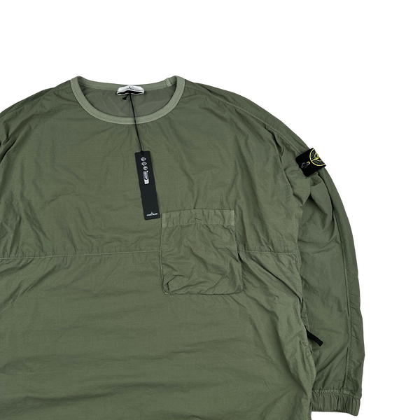 Stone Island 2021 Naslan Light Khaki Multi Pocket Pullover - 3XL