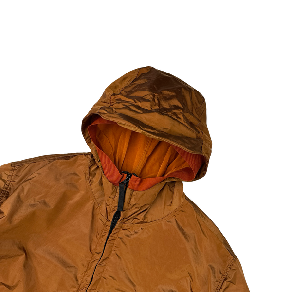 Stone Island 2008 Burnt Orange Nylon Metal Shimmer - Large