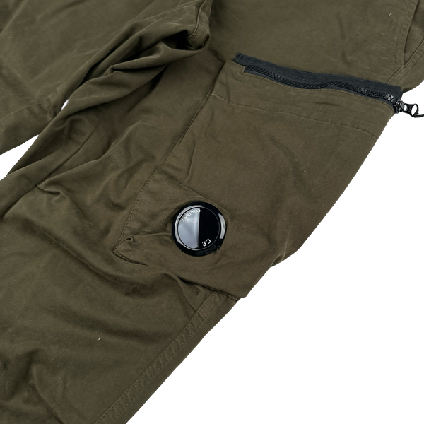 CP Company Khaki Ergonomic Fit Cargo Trousers - Medium