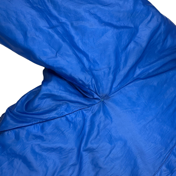 Stone Island 2007 Blue Down Mesh Badge Puffer Jacket - Medium