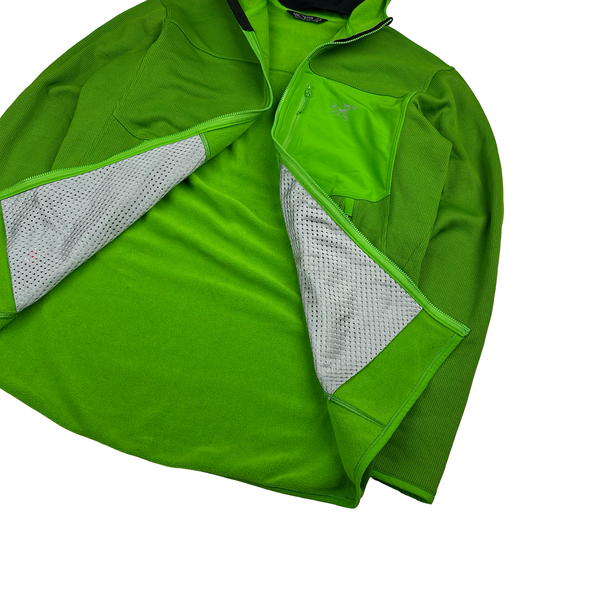 Arcteryx Green Balaclava Stretch Hoodie - Medium