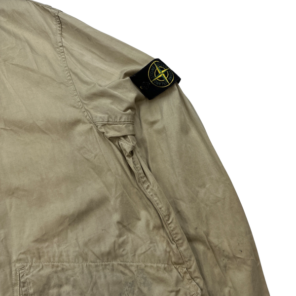 Stone Island 2002 Beige Raso Gommato Dutch Rope Jacket - XL