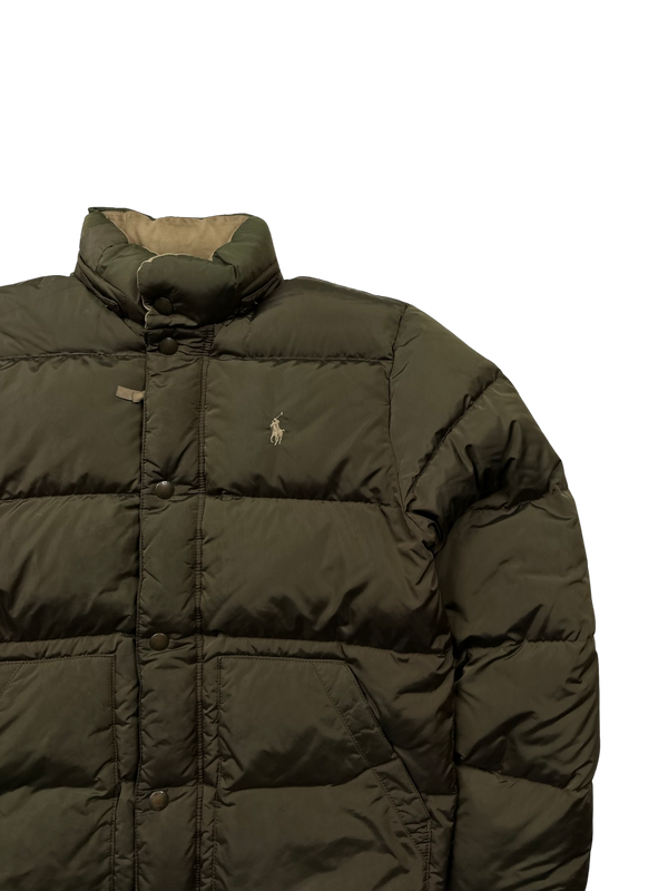 Ralph Lauren Brown Down Puffer Jacket - Small