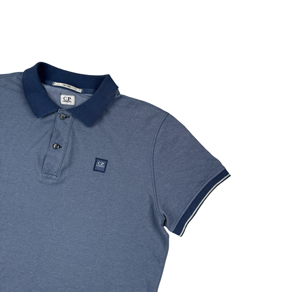 CP Company Blue Cotton Blend Polo Shirt - XL