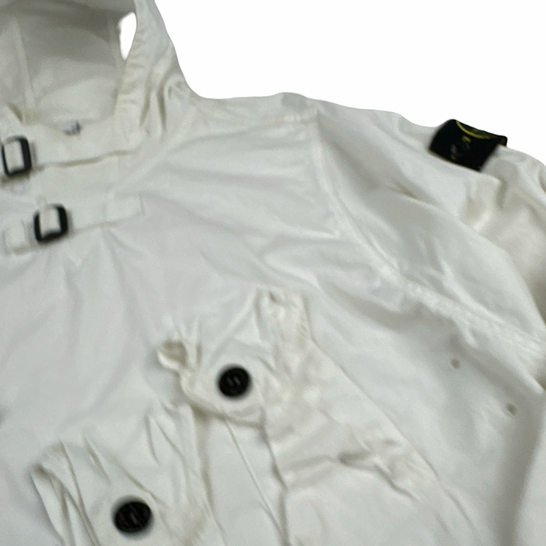Stone Island 2021 White Multi Pocket Smock - Small